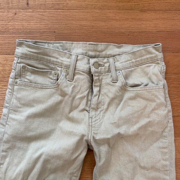 Men's Levis Khaki Slim Fit Denim Size 31 x 32 - Picture 2 of 8
